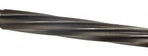 VALUE COLLECTION Taper Pin Reamer: #10 Pin, 0.5799" Small End, 0.7216" Large End, High Speed Steel SM25N10