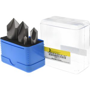 VALUE COLLECTION Countersink Set: 5 Pc, 1/4 to 1" Head Dia, 1 Flute, 82 deg Included Angle SC10825S