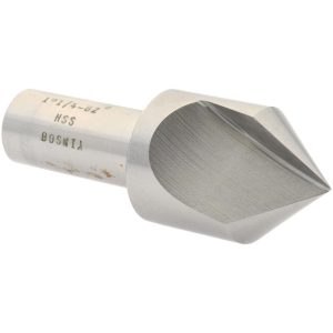 VALUE COLLECTION Countersink: 1-1/4" Head Dia, 82.00 deg Included Angle, 1 Flute, High-Speed Steel, Right Hand Cut SC1082116