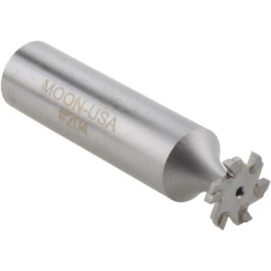 VALUE COLLECTION Woodruff Keyseat Cutter: 1/2" Cut Dia, 1/16" Cut Width, 1/2" Shank Dia, Straight Tooth TC204