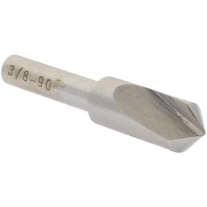 VALUE COLLECTION Countersink: 3/8" Head Dia, 90.00 deg Included Angle, 1 Flute, High-Speed Steel, Right Hand Cut SC1090024