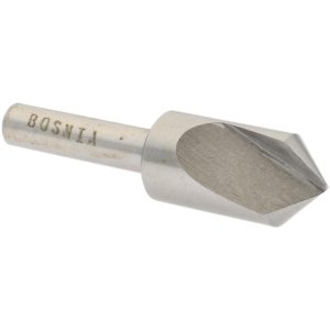 VALUE COLLECTION Countersink: 1/2" Head Dia, 90.00 deg Included Angle, 1 Flute, High-Speed Steel, Right Hand Cut SC1090032