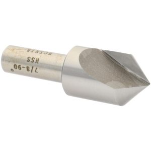 VALUE COLLECTION Countersink: 7/8" Head Dia, 90.00 deg Included Angle, 1 Flute, High-Speed Steel, Right Hand Cut SC1090056