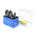 VALUE COLLECTION Countersink Set: 5 Pc, 1/4 to 1" Head Dia, 1 Flute, 100 deg Included Angle SC101005S