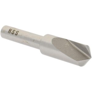 VALUE COLLECTION Countersink: 3/8" Head Dia, 100.00 deg Included Angle, 1 Flute, High-Speed Steel, Right Hand Cut SC10100024