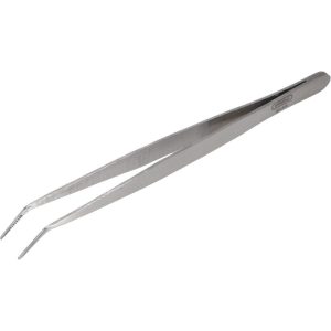 GENERAL Utility Tweezer: Curved Tip, 6-1/2" OAL 415