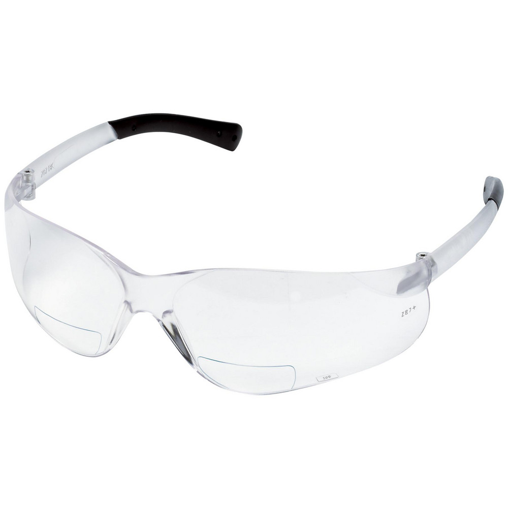 Safety Magnifying MCR SAFETY Magnifying Safety Glasses: 1.00, Clear Lenses, Sc