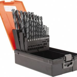 HERTEL Drill Bit Set: Jobber Length Drill Bits, 29 Pc, 118 &deg;, High Speed Steel 02500106