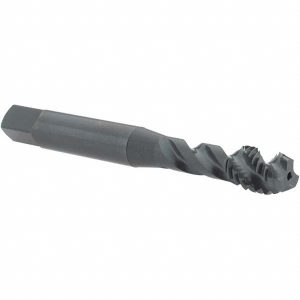 OSG Spiral Flute Tap: M8x1.25, Metric, 3 Flute, Modified Bottoming Chamfer, 6H Class of Fit, Vanadium High-Speed Steel, Oxide Finish 2994501