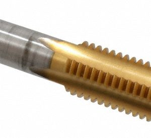 CLEVELAND 3/4-10 Plug RH H3 TiN High Speed Steel 4-Flute Straight Flute Hand Tap C55144