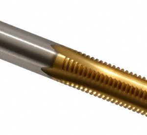 CLEVELAND 5/16-24 Plug RH 3B H3 TiN High Speed Steel 4-Flute Straight Flute Hand Tap C55122