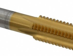 CLEVELAND 5/8-11 Plug RH 3B H3 TiN High Speed Steel 4-Flute Straight Flute Hand Tap C55140