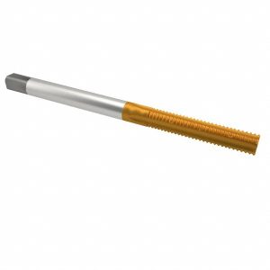 CLEVELAND #10-32 Bottoming RH 2B H3 TiN High Speed Steel 4-Flute Straight Flute Hand Tap C55210