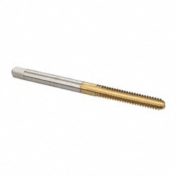 CLEVELAND #6-32 Bottoming RH 2B H3 TiN High Speed Steel 3-Flute Straight Flute Hand Tap C55200
