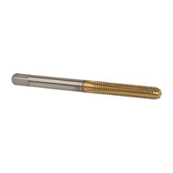 CLEVELAND #8-32 Bottoming RH 2B H3 TiN High Speed Steel 4-Flute Straight Flute Hand Tap C55204
