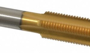 CLEVELAND 1/2-20 Bottoming RH 3B H3 TiN High Speed Steel 4-Flute Straight Flute Hand Tap C55234