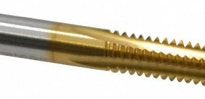 CLEVELAND 1/4-20 Bottoming RH 3B H3 TiN High Speed Steel 4-Flute Straight Flute Hand Tap C55216