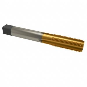 CLEVELAND 3/4-10 Bottoming RH H3 TiN High Speed Steel 4-Flute Straight Flute Hand Tap C55244