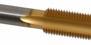 CLEVELAND Spiral Point Tap: 1/2-20, UNF, 3 Flutes, Plug, 3B, High Speed Steel, TiN Finish C55334