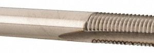 CLE-LINE Straight Flute Tap: 5/8-11 UNC, 4 Flute, Bottoming Chamfer, 3B Class of Fit, High-Speed Steel, Bright/Uncoated Finish C62079