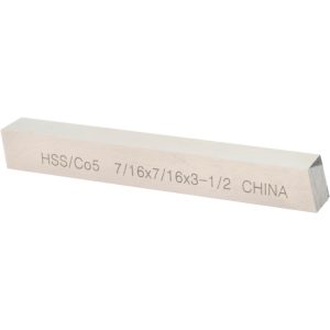 VALUE COLLECTION Tool Bit Blank: 7/16" Wide, 7/16" High, 3-1/2" OAL, M35 Cobalt, Square 460-0090