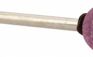GRIER ABRASIVES Mounted Point: 1/2" Thick, 1/8" Shank Dia, B121, 60 Grit, Medium B121-P-26278