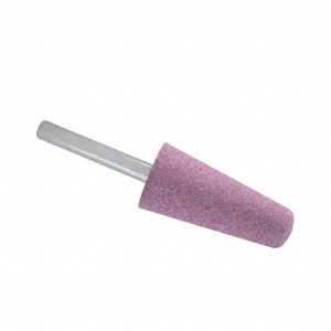 GRIER ABRASIVES Mounted Point: 2-3/4" Thick, 1/4" Shank Dia, A3, 60 Grit, Medium A3-P-26177
