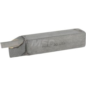 ACCUPRO Single Point Tool Bit: 3/4'' Shank Width, 3/4'' Shank Height, Micrograin Solid Carbide Tipped, RH, RC, Cut-Off & Grooving ACC-RC750100