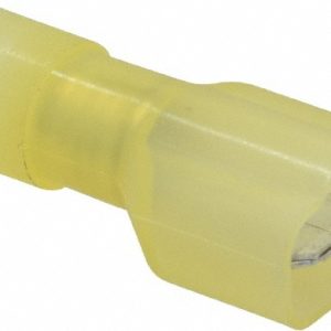 IDEAL Wire Disconnect: Male, Yellow, Nylon, 12-10 AWG, 1/4" Tab Width 83-9931