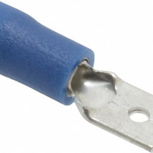 IDEAL Wire Disconnect: Male, Blue, Vinyl, 16-14 AWG, 1/4" Tab Width 83-9981