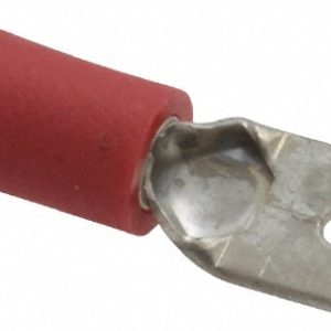 IDEAL Wire Disconnect: Male, Red, Vinyl, 22-18 AWG, 1/4" Tab Width 83-9971