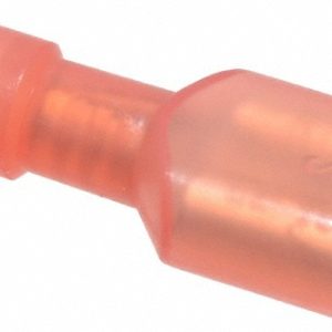 IDEAL Wire Disconnect: Female, Red, Vinyl, 22-18 AWG, 1/4" Tab Width 83-9771