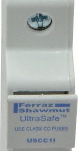 FERRAZ SHAWMUT 1 Pole, 600 VAC/VDC, 30 Amp, DIN Rail Mount Fuse Holder USCC1I