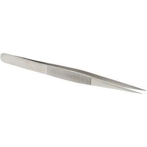VALUE COLLECTION Diamond Tweezer: Fine Point Tip, 5-11/16" OAL 10104-SA