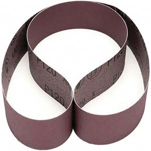 3M Abrasive Belt: 2" Wide, 48" Long, 120 Grit, Aluminum Oxide 7010326162