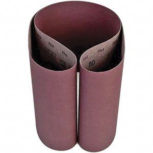 3M Abrasive Belt: 10" Wide, 70-1/2" Long, 80 Grit, Aluminum Oxide 7000118799