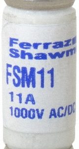 FERRAZ SHAWMUT Multimeter Fuse: Fast-Acting, 11.00 A FSM11