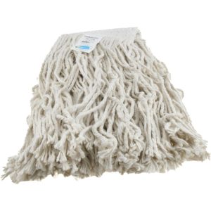 PRO-SOURCE Wet Mop Cut: Clamp Jaw, Large, White Mop, Cotton 02714178