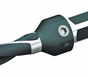 KENNAMETAL Replaceable-Tip Drill: 33.35 to 34.35 mm Dia, 102.11 mm Max Depth, 38.1 mm Weldon Flat Shank 1616100