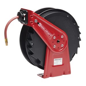 REELCRAFT Hose Reel with Hose: 1/2" ID Hose x 50', Spring Retractable RT850-OLP