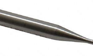 EMUGE Spiral Flute Tap: #0-80 UNF, 2 Flutes, Plug, 3BX Class of Fit, Cobalt, Nitride Coated BU306011.5033