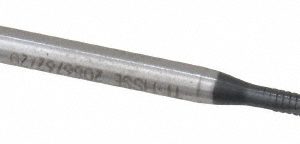 EMUGE Spiral Flute Tap: #4-40 UNC, 2 Flutes, Plug, 3BX Class of Fit, Cobalt, Nitride Coated BU306011.5003