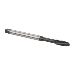 EMUGE Spiral Flute Tap: #10-32 UNF, 3 Flutes, Plug, 2BX Class of Fit, Cobalt, Oxide Coated BU306001.5041