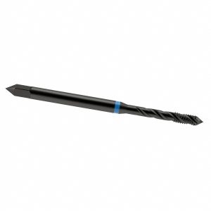EMUGE Spiral Flute Tap: #6-32 UNC, 3 Flutes, Modified Bottoming, 2B Class of Fit, Cobalt, Oxide Coated BU503200.5005