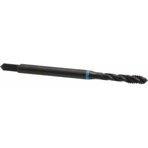EMUGE Spiral Flute Tap: #8-32 UNC, 3 Flutes, Modified Bottoming, 2B Class of Fit, Cobalt, Oxide Coated BU503200.5006