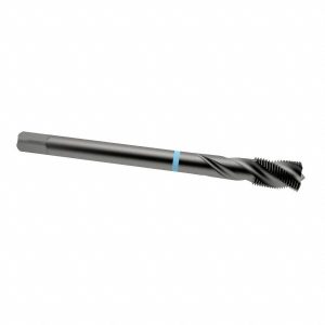 EMUGE Spiral Flute Tap: 7/16-20 UNF, 3 Flutes, Modified Bottoming, 2B Class of Fit, Cobalt, Oxide Coated CU503200.5046