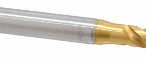 EMUGE Spiral Flute Tap: 5/16-24 UNF, 3 Flutes, Bottoming, 2B Class of Fit, Cobalt, TIN Coated BU513700.5044