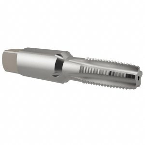 EMUGE Standard Pipe Tap: 1/8-27, NPTF, 5 Flutes, Cobalt, Bright/Uncoated AW181000.5783