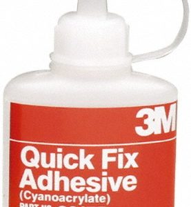 3M Quick Fix Adhesive Glue: 1 oz Bottle, Clear 7000028588