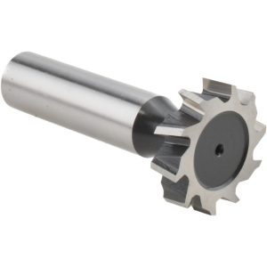 VALUE COLLECTION Woodruff Keyseat Cutter: 1" Cut Dia, 0.25" Cut Width, 1/2" Shank Dia, Staggered Tooth C2200808